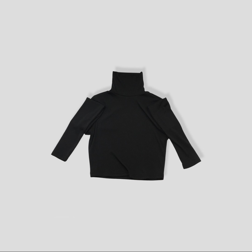 Long sleeve turtleneck.